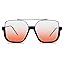 GUVIVI Retro Oversized Aviator Sunglasses for Women Men Square Double Bridge Pilot Sun Glasses 70s Trendy Shades
