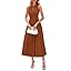 PRETTYGARDEN Spring Casual Dresses for Women 2026 Summer Business Work Midi Sleeveless A Line Pleated Cocktail Dress