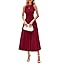 PRETTYGARDEN Spring Casual Dresses for Women 2026 Summer Business Work Midi Sleeveless A Line Pleated Cocktail Dress