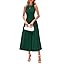 PRETTYGARDEN Spring Casual Dresses for Women 2026 Summer Business Work Midi Sleeveless A Line Pleated Cocktail Dress