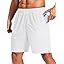 COOFANDY Mens Gym Athletic Shorts with Zipper Pockets Quick Dry 7" Workout Running Training Shorts