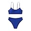 SHENHE Girl's 2 Piece O Ring Bikini High Waisted Spaghetti Strap Cute Swimsuit Bathing Suit