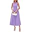 PRETTYGARDEN Spring Casual Dresses for Women 2026 Summer Business Work Midi Sleeveless A Line Pleated Cocktail Dress