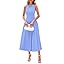 PRETTYGARDEN Spring Casual Dresses for Women 2026 Summer Business Work Midi Sleeveless A Line Pleated Cocktail Dress