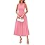 PRETTYGARDEN Spring Casual Dresses for Women 2026 Summer Business Work Midi Sleeveless A Line Pleated Cocktail Dress
