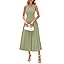 PRETTYGARDEN Spring Casual Dresses for Women 2026 Summer Business Work Midi Sleeveless A Line Pleated Cocktail Dress