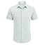 COOFANDY Men's Linen Shirts Short Sleeve Casual Shirts Button Down Shirt for Men Beach Summer Wedding Shirt