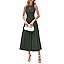PRETTYGARDEN Spring Casual Dresses for Women 2026 Summer Business Work Midi Sleeveless A Line Pleated Cocktail Dress
