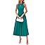 PRETTYGARDEN Spring Casual Dresses for Women 2026 Summer Business Work Midi Sleeveless A Line Pleated Cocktail Dress