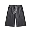 JMIERR 2026 Men's Baggy Sweat Shorts Lightweight Under Knee Casual Drawstring Y2K Shorts Loose Fit Gym Shorts