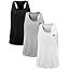 NELEUS Men's 3 Pack Dry Fit Y-Back Muscle Tank Workout Gym Shirt
