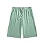 JMIERR 2026 Men's Baggy Sweat Shorts Lightweight Under Knee Casual Drawstring Y2K Shorts Loose Fit Gym Shorts