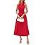 PRETTYGARDEN Spring Casual Dresses for Women 2026 Summer Business Work Midi Sleeveless A Line Pleated Cocktail Dress
