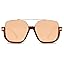 GUVIVI Retro Oversized Aviator Sunglasses for Women Men Square Double Bridge Pilot Sun Glasses 70s Trendy Shades