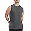 Men's Sleeveless UPF 50+ Swim Shirts Quick Dry Workout Tank Top UV Protection Running Gym Muscle T Shirts