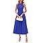PRETTYGARDEN Spring Casual Dresses for Women 2026 Summer Business Work Midi Sleeveless A Line Pleated Cocktail Dress