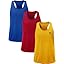 NELEUS Men's 3 Pack Dry Fit Y-Back Muscle Tank Workout Gym Shirt