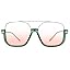 GUVIVI Retro Oversized Aviator Sunglasses for Women Men Square Double Bridge Pilot Sun Glasses 70s Trendy Shades