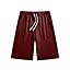 JMIERR 2026 Men's Baggy Sweat Shorts Lightweight Under Knee Casual Drawstring Y2K Shorts Loose Fit Gym Shorts