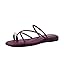 CUSHIONAIRE Venue Women’s Strappy Toe-Loop Slide Sandals with Gold-Tone Accent & Memory Foam Comfort
