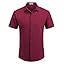 COOFANDY Men's Linen Shirts Short Sleeve Casual Shirts Button Down Shirt for Men Beach Summer Wedding Shirt