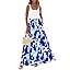 KIRUNDO Women Summer Sleeveless Boho Floral Maxi Dress 2026 Scoop Neck Tank A Line Flowy Beach Vacation Resort Wear Sundress