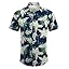 COOFANDY Men's Linen Shirts Short Sleeve Casual Shirts Button Down Shirt for Men Beach Summer Wedding Shirt