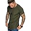 COOFANDY Men's Muscle T-Shirt Pleated Raglan Sleeve Bodybuilding Gym Tee Short Sleeve Fashion Workout Shirts Hipster Shirt