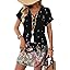WIHOLL Summer Dresses for Women with Sleeves Midi Dress Button Down Beach Vacation Casual Dresses Fashion Clothing