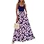 KIRUNDO Women Summer Sleeveless Boho Floral Maxi Dress 2026 Scoop Neck Tank A Line Flowy Beach Vacation Resort Wear Sundress