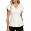 GRACE KARIN Summer Blouses for Women Dressy Casual, 2026 Ruffle Sleeve Peplum Tops, Business Work Shirt Fashion Clothing