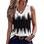 Zeagoo Womens Tank Tops Summer Sleeveless Loose Fit Tops V Neck Pleated Shirts Basic Tees Dressy Casual Trendy Clothes