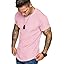 COOFANDY Men's Muscle T-Shirt Pleated Raglan Sleeve Bodybuilding Gym Tee Short Sleeve Fashion Workout Shirts Hipster Shirt
