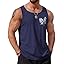 COOFANDY Mens Beach Tank Tops Summer Cotton Sleeveless Graphic T Shirts Palm Tree Casual Vacation Muscle Tank