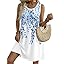 Zeagoo Summer Dresses for Women 2026 Sleeveless Casual Floral Tshirt Sundress with Pockets Loose Tank Beach Dress