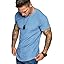 COOFANDY Men's Muscle T-Shirt Pleated Raglan Sleeve Bodybuilding Gym Tee Short Sleeve Fashion Workout Shirts Hipster Shirt