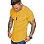 COOFANDY Men's Muscle T-Shirt Pleated Raglan Sleeve Bodybuilding Gym Tee Short Sleeve Fashion Workout Shirts Hipster Shirt