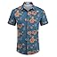 COOFANDY Men's Linen Shirts Short Sleeve Casual Shirts Button Down Shirt for Men Beach Summer Wedding Shirt