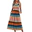 WIHOLL Summer Dresses for Women Flowy Casual Midi Dress Beach Vacation Sundresses with Pockets