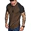 COOFANDY Men's Muscle T-Shirt Pleated Raglan Sleeve Bodybuilding Gym Tee Short Sleeve Fashion Workout Shirts Hipster Shirt