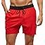 Tyhengta Men's Swim Trunks Quick Dry Beach Shorts with Zipper Pockets and Mesh Lining