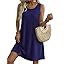 Zeagoo Summer Dresses for Women 2026 Sleeveless Casual Floral Tshirt Sundress with Pockets Loose Tank Beach Dress