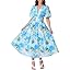 Flessibili Womens Summer Floral Maxi Dress Wedding Guest Party Long Dresses 2026