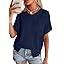 PRETTYGARDEN Women's 2026 Spring Short Sleeve Sweaters Lightweight V Neck Casual Going Out Summer Tops Beach Vacation Clothes