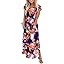 WIHOLL Summer Dresses Cap Sleeve Crewneck Maxi Long Casual Dress with Pockets Beach Vacation Sundresses 2026 Trendy