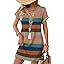 WIHOLL Summer Dresses for Women with Sleeves Midi Dress Button Down Beach Vacation Casual Dresses Fashion Clothing