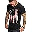 COOFANDY Men's Muscle T-Shirt Pleated Raglan Sleeve Bodybuilding Gym Tee Short Sleeve Fashion Workout Shirts Hipster Shirt