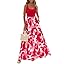 KIRUNDO Women Summer Sleeveless Boho Floral Maxi Dress 2026 Scoop Neck Tank A Line Flowy Beach Vacation Resort Wear Sundress