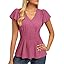 GRACE KARIN Summer Blouses for Women Dressy Casual, 2026 Ruffle Sleeve Peplum Tops, Business Work Shirt Fashion Clothing