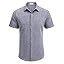 COOFANDY Men's Linen Shirts Short Sleeve Casual Shirts Button Down Shirt for Men Beach Summer Wedding Shirt